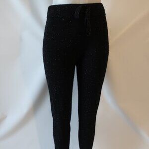 Womens Brodie Cashmere Black White Speckled 100% Cashmere Jogger Pants S CO